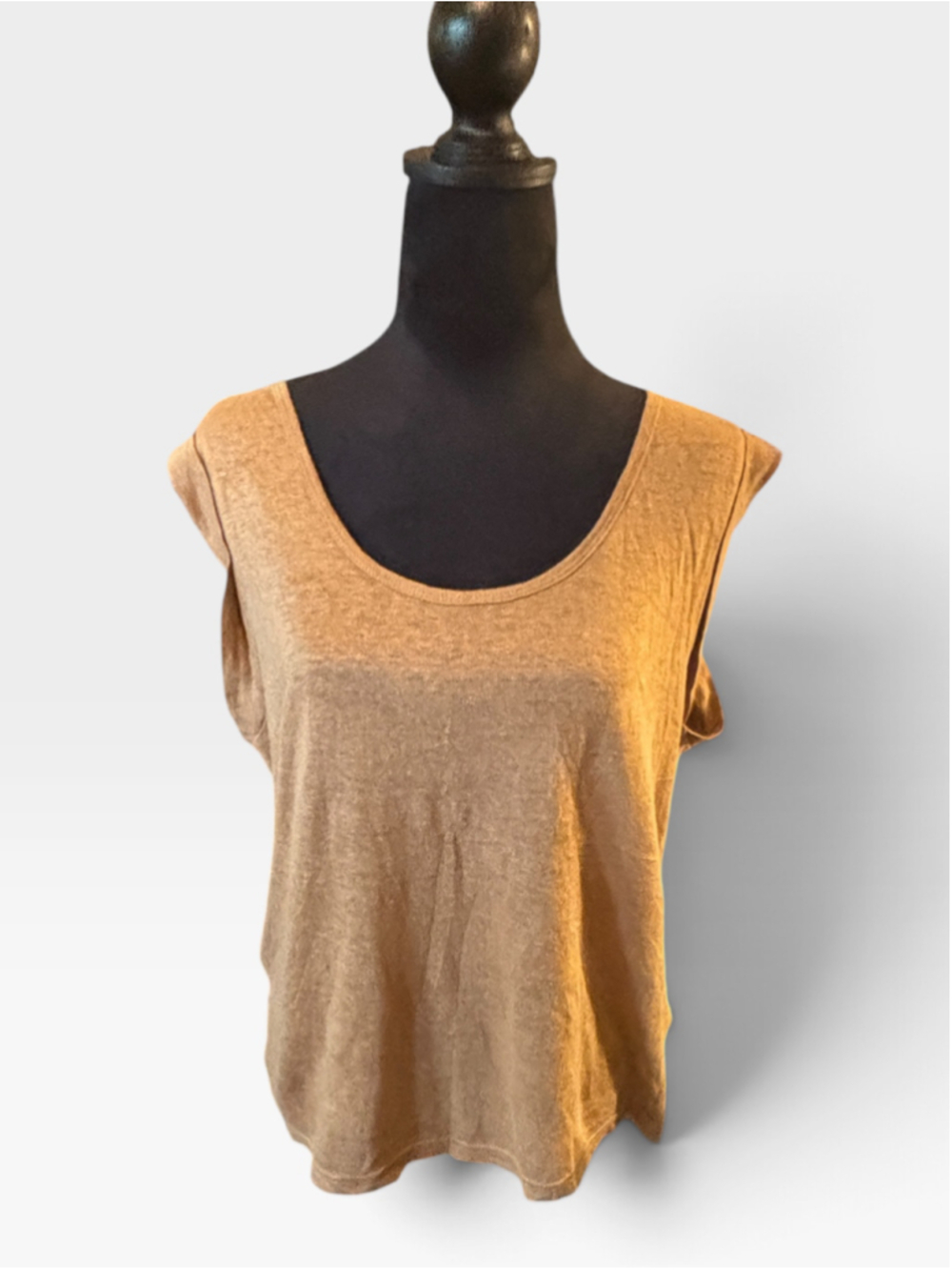 Banana Republic Brown Sleeveless Linen Top - Size M